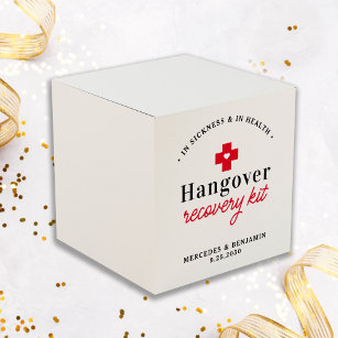 Hangover Erholung Kit Personalisiert Wedding Squar Geschenkschachtel