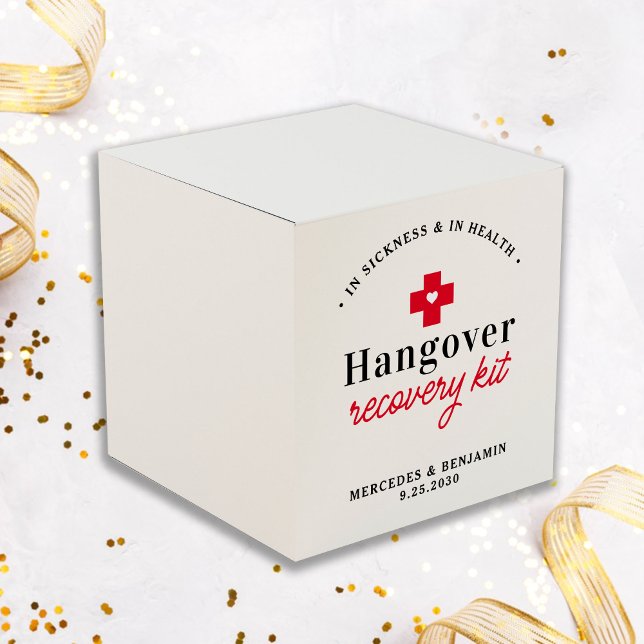 Hangover Erholung Kit Personalisiert Wedding Squar Geschenkschachtel (Von Creator hochgeladen)