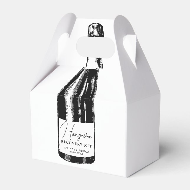 Hangover Erholung Kit Wedding Guest Geschenkschachtel (Vorderseite)