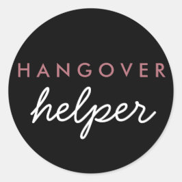 Hangover Helper Gastgeschenk Hochzeit Sticker Rose