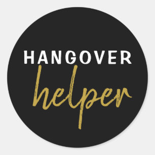 Hangover Helper Wedding Bachelorette Favor Sticker