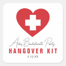HANGOVER Kit Personalisierte Aufkleber