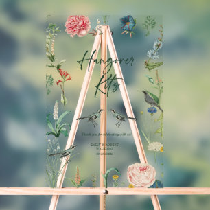 Hangover Kits signieren exotische Blume Acrylschild