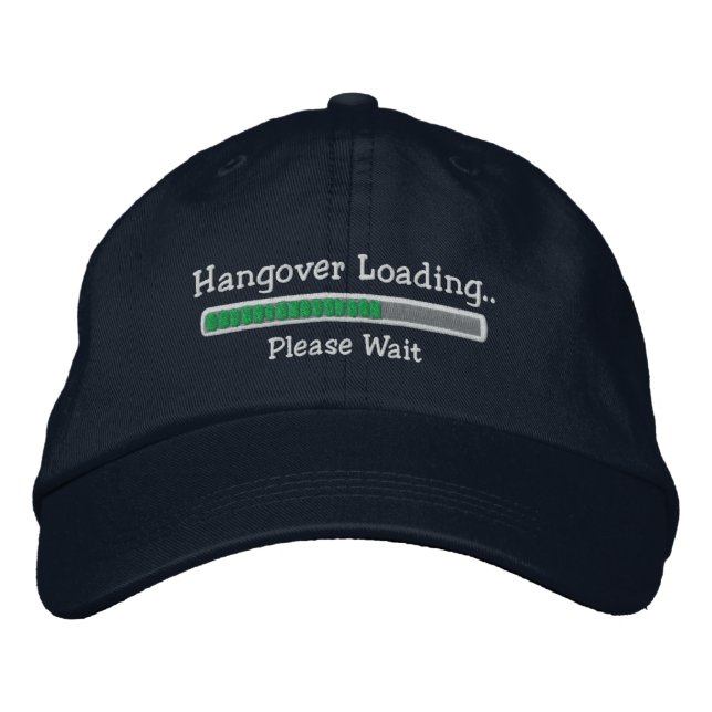 Hangover Laden bitte warten Bestickte Kappe (Vorderseite)