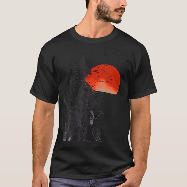 Hangover menschlicher Baum Surreal Artistic Sunset T-Shirt (Vorderseite)