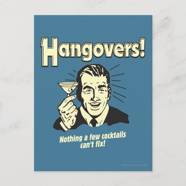 Hangover: Nichts Cocktail kann nicht reparieren Postkarte (Vorderseite)