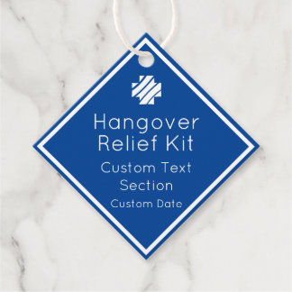Hangover Relief Kit Fevor Tags Geschenkanhänger