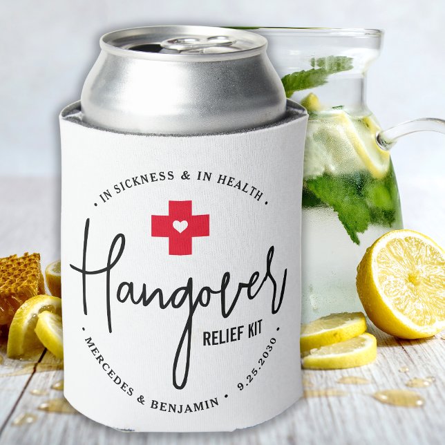 Hangover Relief Kit Personalisierte Gastgeschenk H Dosenkühler (Von Creator hochgeladen)