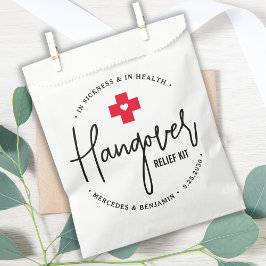 Hangover Relief Kit Personalisierte Hochzeit Geschenktütchen