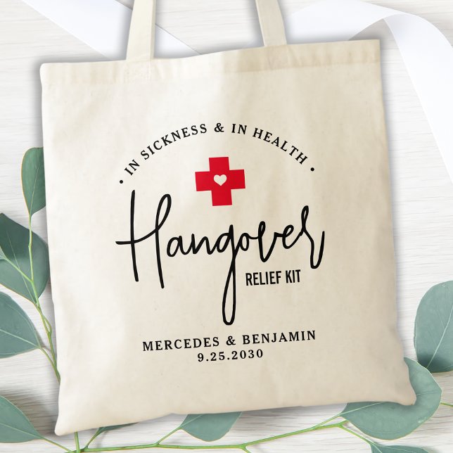 Hangover Relief Kit Personalisierte Hochzeit Tragetasche (Von Creator hochgeladen)