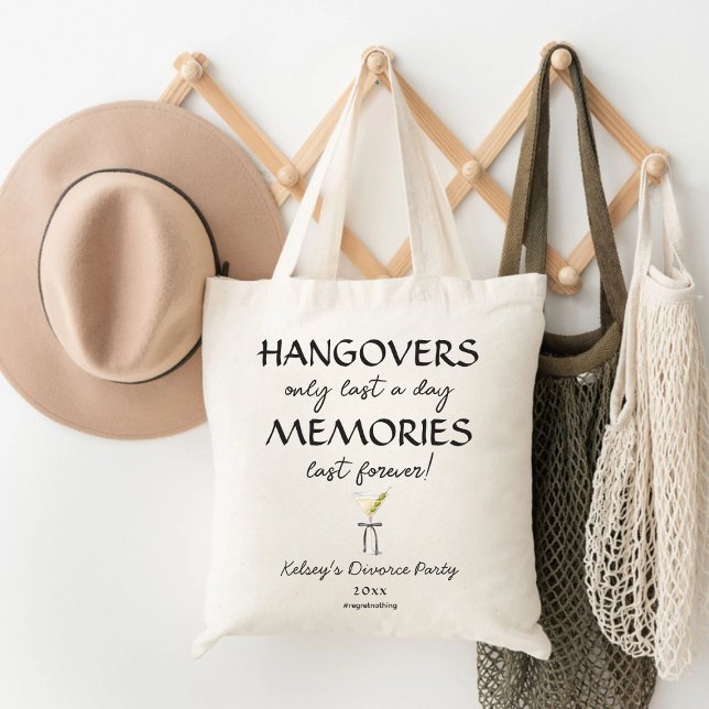 Hangovers & Erinnerungen Uneheliche Scheidung Tragetasche (Hangovers & Memories Unwedding Divorce Tote Bag)