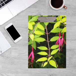 Hangrosa Fuchsia Floral Klemmbrett