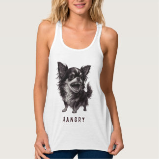 Hangry Chihuahua - Funny Aggressive Wut Beängstige Tank Top