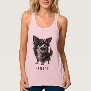 Hangry Chihuahua - Funny Aggressive Wut Beängstige Tank Top
