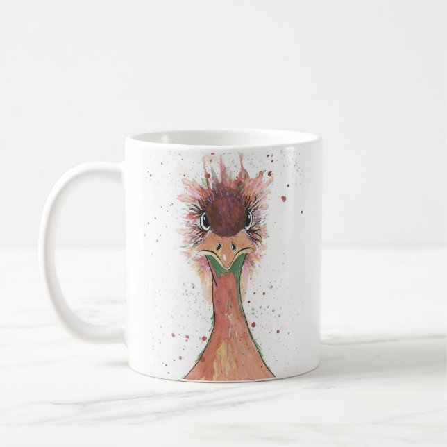Hangry Emu-Kaffee-Tasse Kaffeetasse (Links)