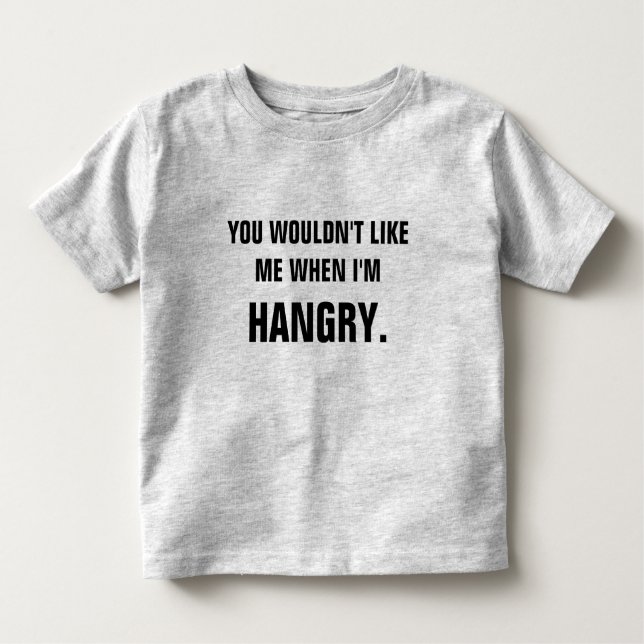Hangry Kleinkind Graphic T - Shirt (Vorderseite)