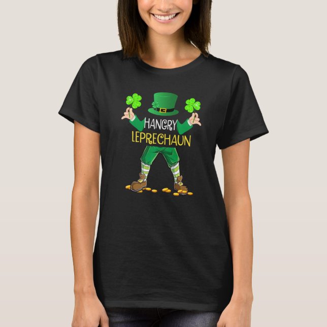 Hangry Leprechaun Boys St Patricks Day Funny T-Shirt (Vorderseite)