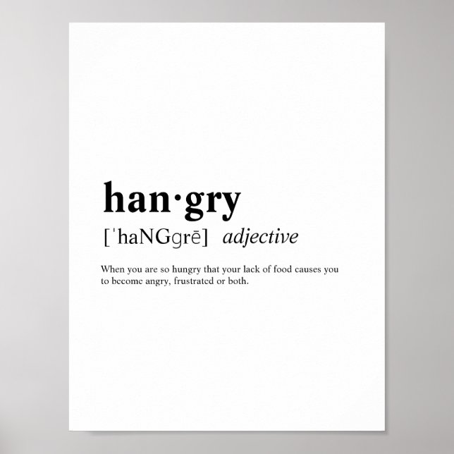 Hangry Poster (Vorne)