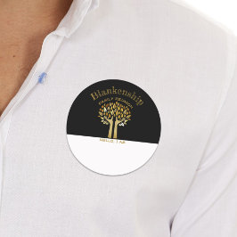 Hängt das Label-Tag für drei Blätter der Wiederseh Runder Aufkleber