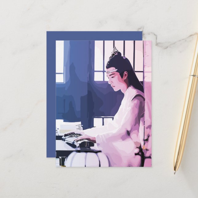 Hanguang Jun Lan Wangji Die ungezähmte Postkarte (Vorderseite/Rückseite Beispiel)