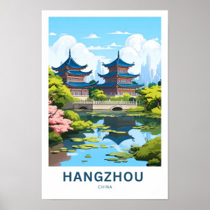 Hangzhou China Travel Poster