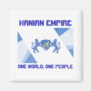 Hanian Empire Flag One World One People Magnet