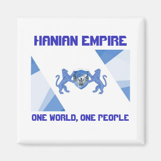 Hanian Empire Flag One World One People Magnet