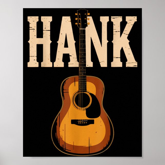 Hank Folk Style Line Dancing Western Country Music Poster (Vorne)