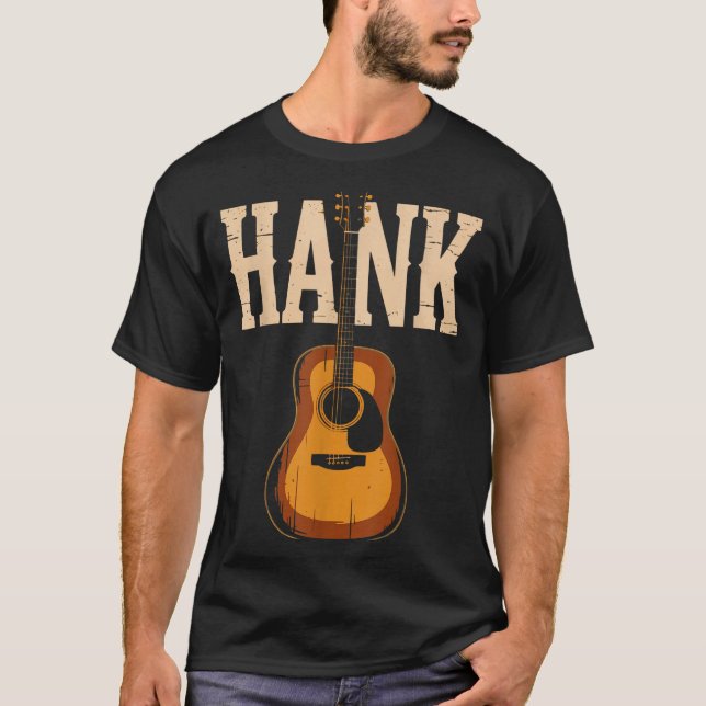Hank Folk Style Line Dancing Western Country Music T-Shirt (Vorderseite)