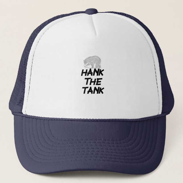 Hank the tank bear t shirt truckerkappe (Vorderseite)