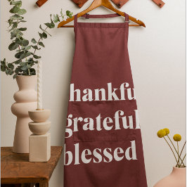 hankful Grateful Blessed Schürze