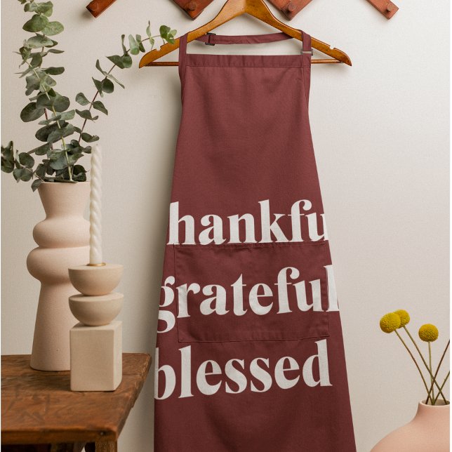 hankful Grateful Blessed Schürze (Von Creator hochgeladen)