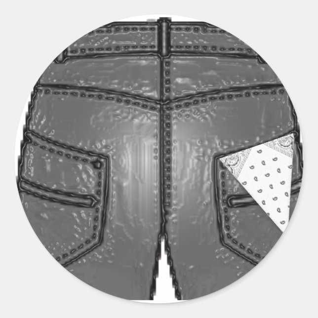 Hanky Code White Right Runder Aufkleber (Vorderseite)