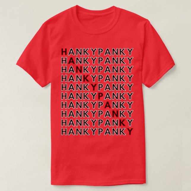 Hanky Panky Red Edition T-Shirt (Design vorne)