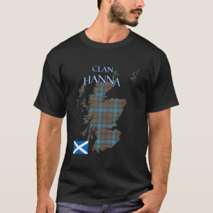 Hanna Scottish Clan Tartan Scotland T-Shirt