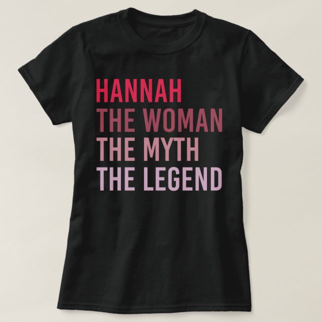 HANNAH Der Frauenmythos Legende Personalisierter N T-Shirt (Design vorne)