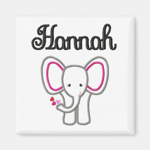 Hannah Elephant Magnet