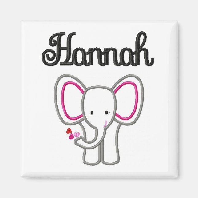 Hannah Elephant Magnet (Vorne)