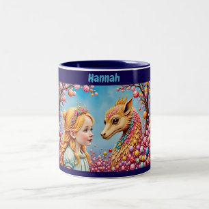 HANNAH ~ Girl and Baby Dragon ~ Tasse