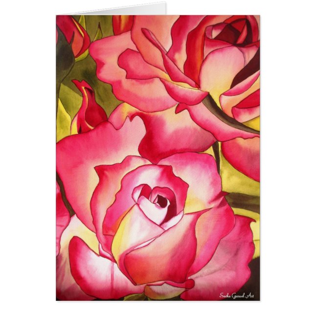 Hannah Gordon Pink Rose Day Card (Vorne)