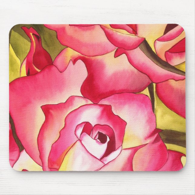 Hannah Gordon rosa Rose Mousepad (Vorne)