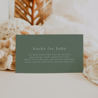 HANNAH Green Simple Baby Showbücher für Baby