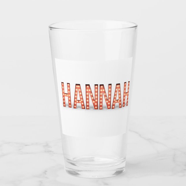 Hannah Marquee Lights Glas (Vorderseite)