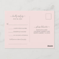 Hannah Modern Simple Song Request Wedding RSVP
