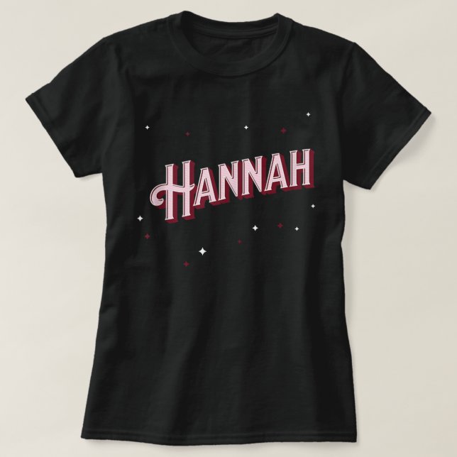 Hannah Name Personalisiert Tank Top (Design vorne)
