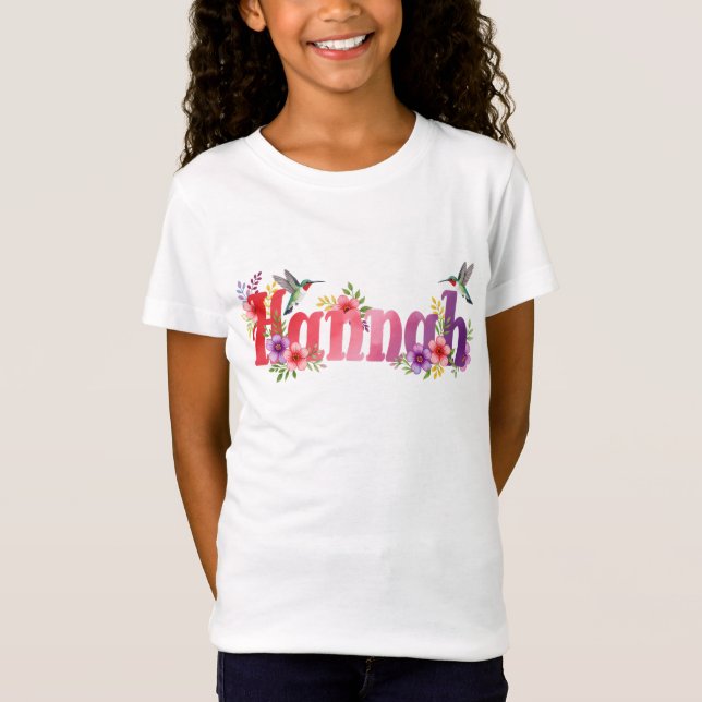 Hannah - Personalised Shirt  - For Kids (Vorderseite)