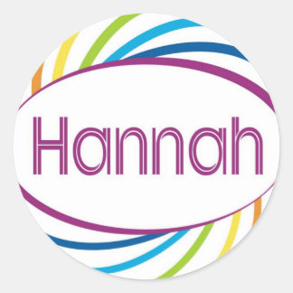 Hannah Runder Aufkleber