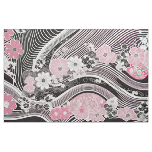 HANNAH-Sammlung Modernes Japanisches Rosa und Sc Stoff