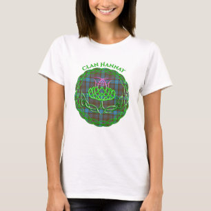 Hannah Scottish Tartan Celtic Thistle T - Shirt