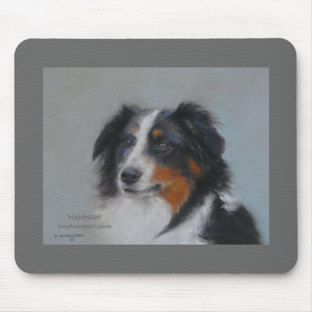 "HANNAH" ursprüngliches Pastellwaytomyart.com Mousepad (Vorne)